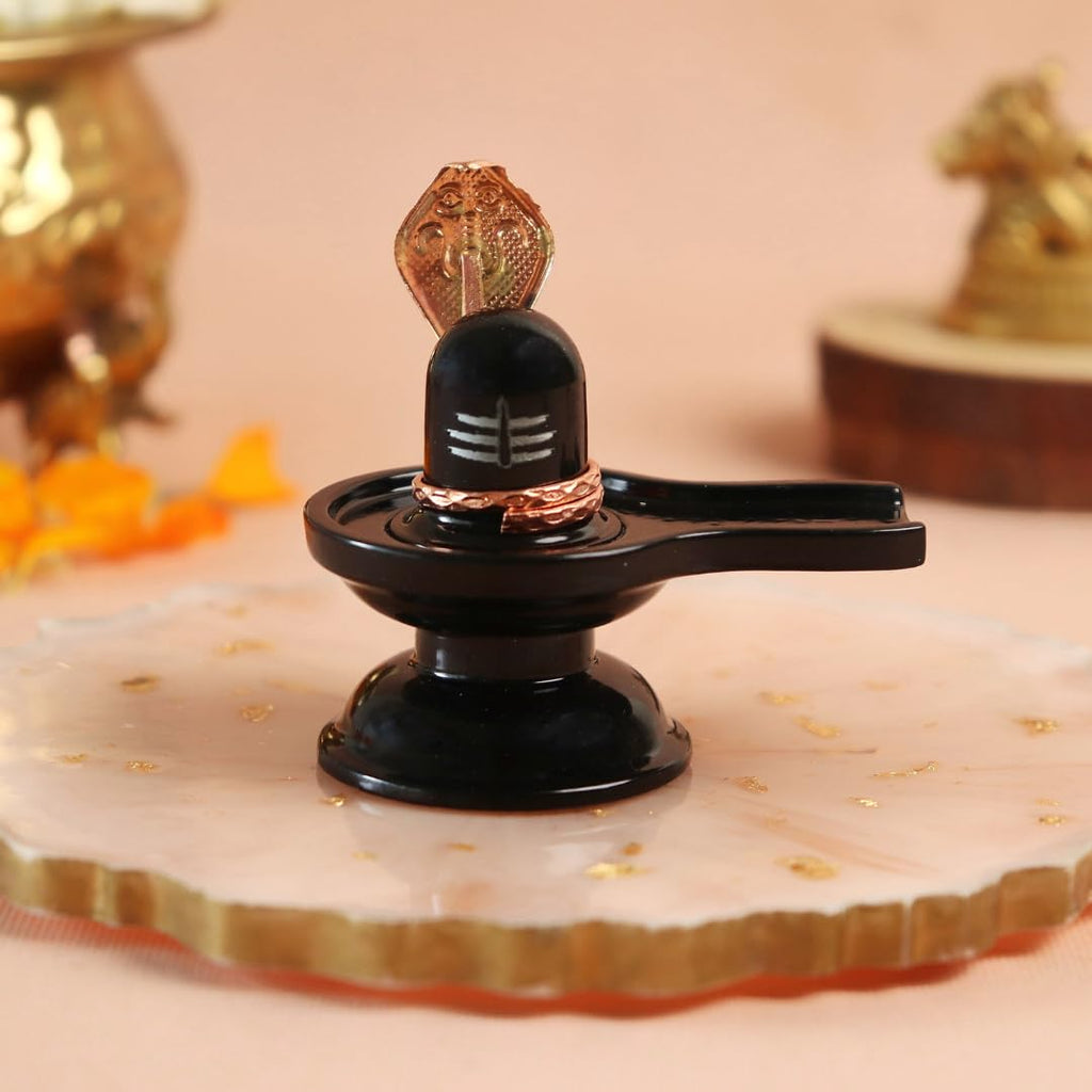 Zinc Shivling for Home | 2.5 Inch | Shivling with Naag | Shivlinga | Shivlingam |