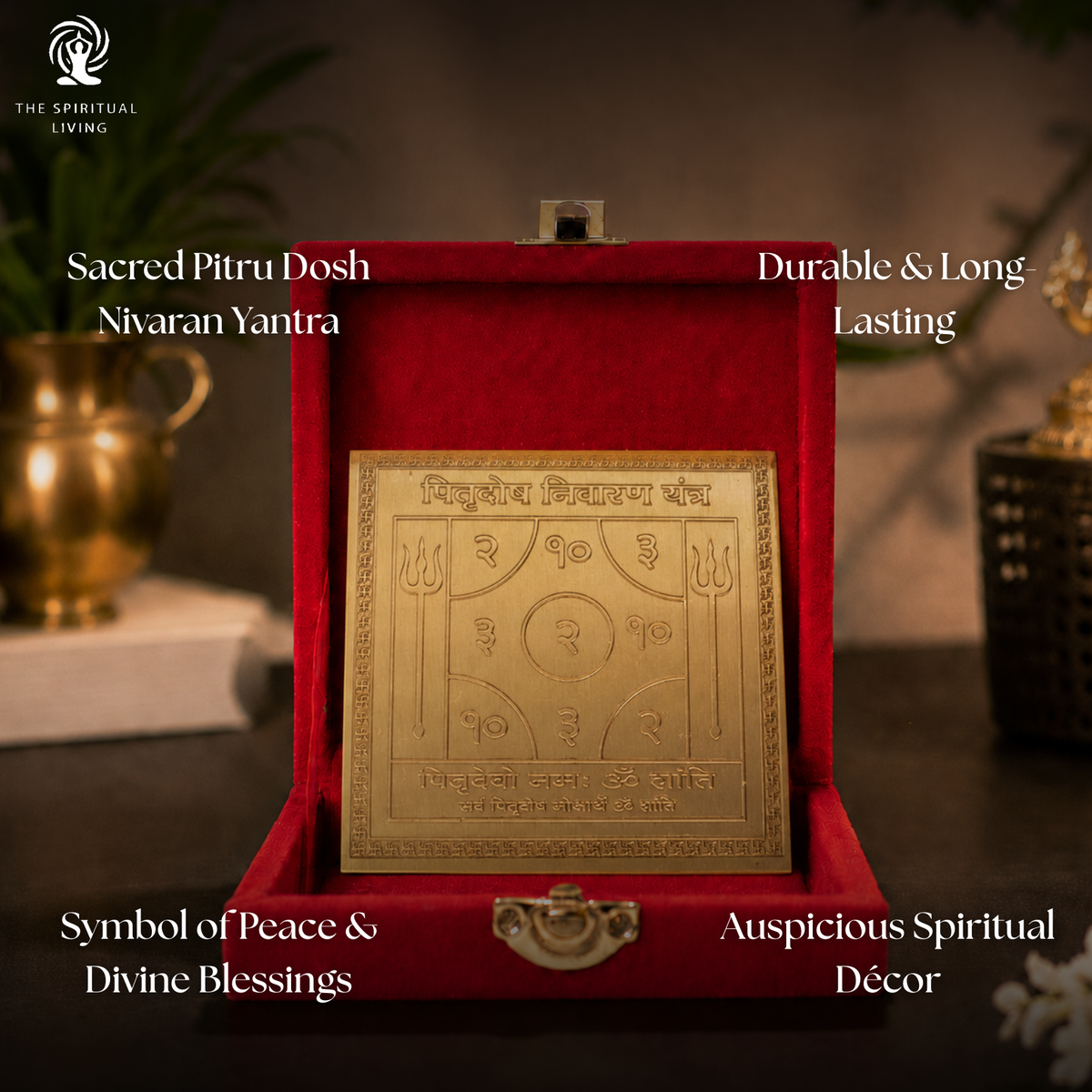 Pitru Dosh Nivaran Yantra - पितृ दोष निवारण यंत्र - 4 Inch