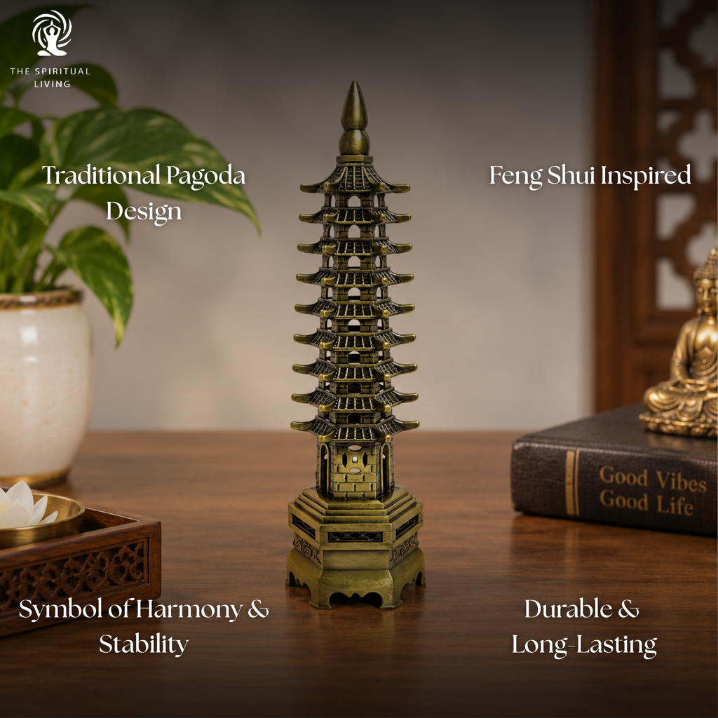 Brass Education Pagoda Tower - 7 Inch