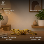 Golden Jaguar Showpiece - 7 Inch