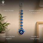 Evil Eye Wall Hanging with 7 Horses - 12 Inch