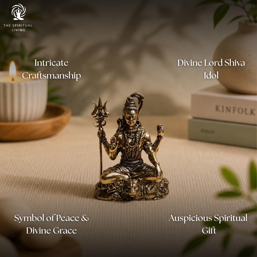Brass Lord Shiva | 3 Inch | Bholenath Murti | ॐ शिवाय नमस्तुभ्यं |