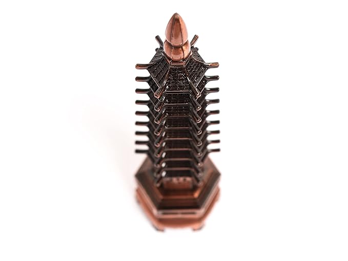 Copper Education Pagoda Metal Tower - 9 Layers