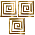 Copper Helix for Vastu | 4 Inch |  Pack of 3 | South West Direction | Missing Corner Cuts | Home & Office |
