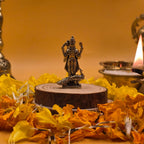 Brass Lord Murugan Idol with Peacock Small | 1.5 Inch | | Mini Statue | Kumaraswamy | Small Kartikeya Murti |