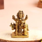 Pure Brass Dattatreya Swamy Idol | 3 Inch | Idol for Puja |Statue of Lord Dattatreya | Datta Sculpture | Murti | Pital |