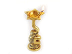 Elephant Trunk Style Diya on Stand (Brass ) 4 Inch