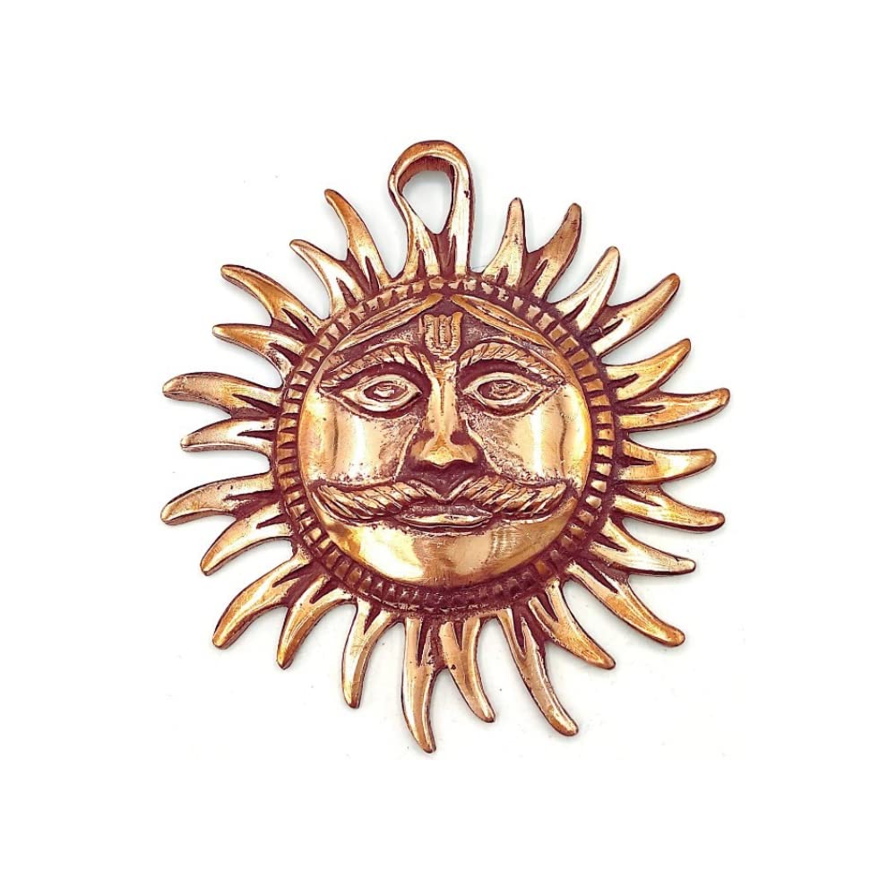 Copper Vastu Surya for Missing Window at East Wall - Vastu Remedy -  Size - 5 Inch