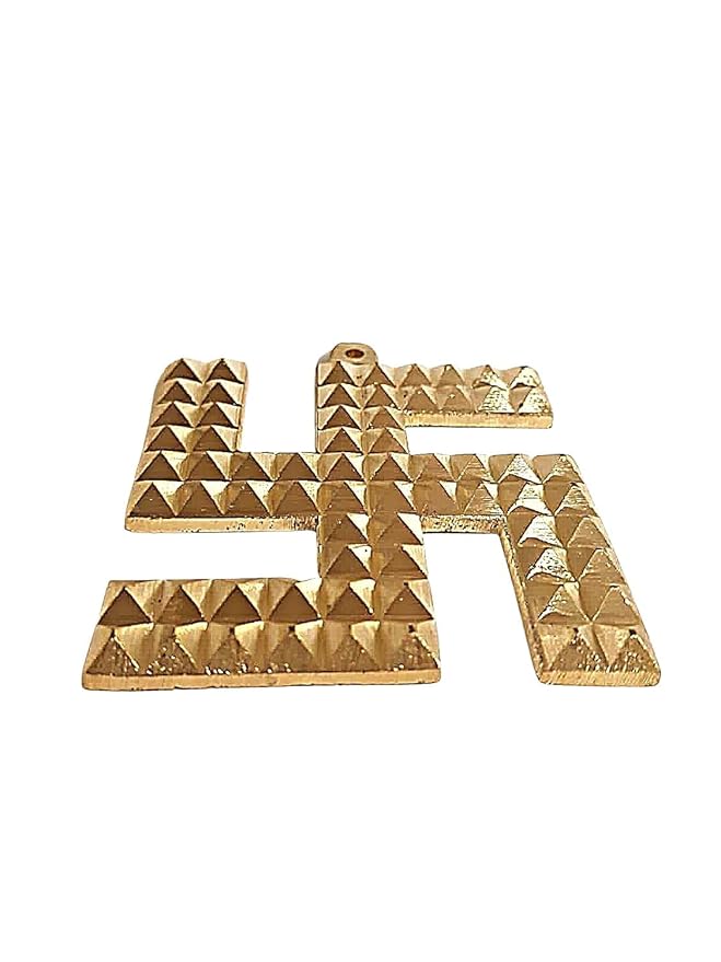 Swastik Pyramid (Brass) 3 Inch