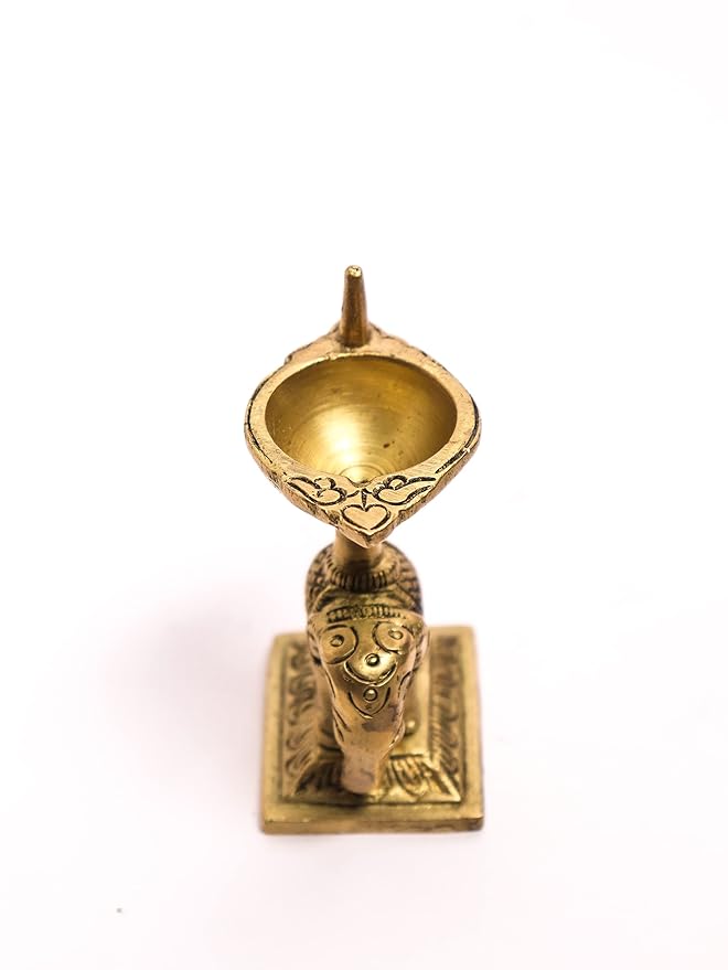 Elephant Diya ( Brass) (Pack of 2)