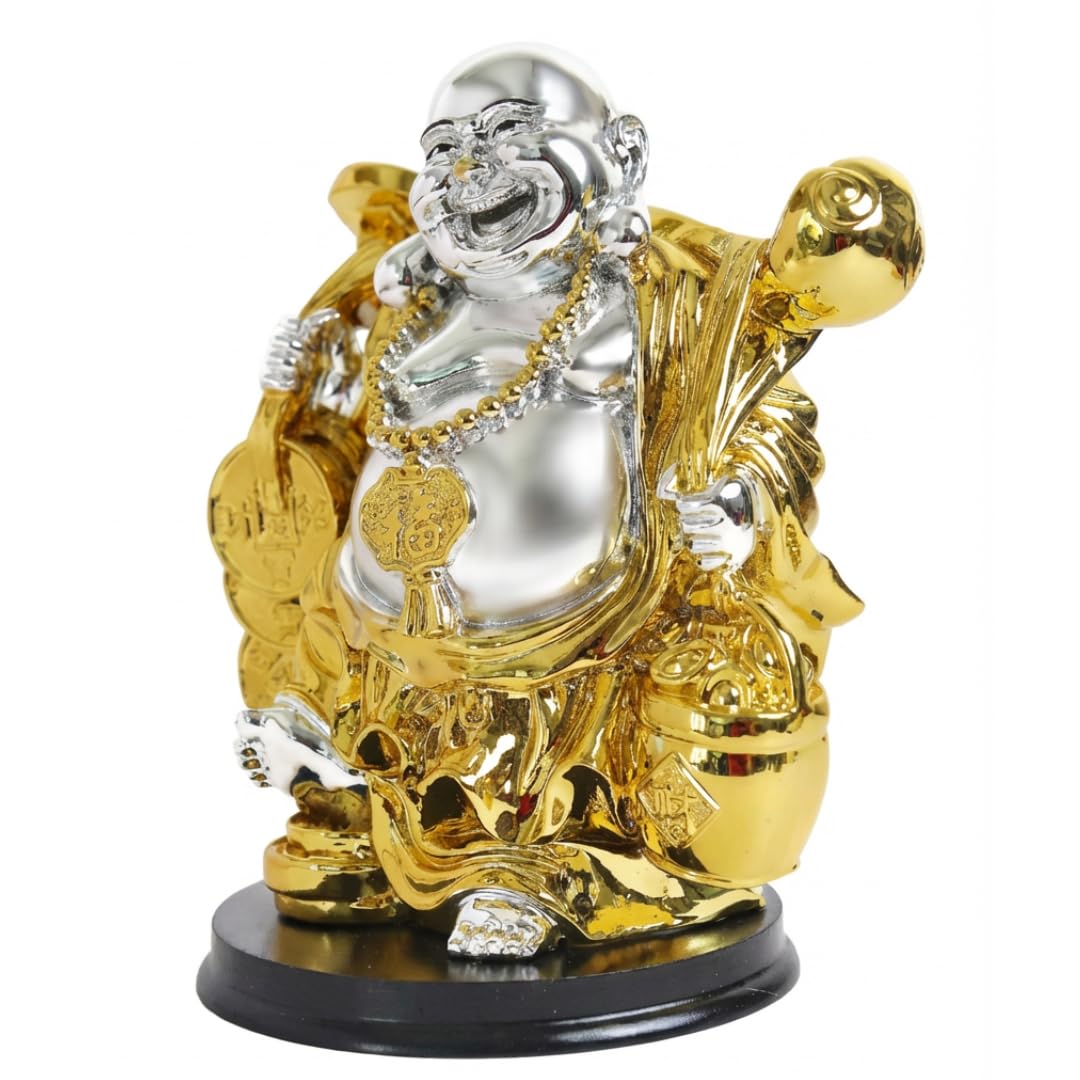 Laughing Buddha for Gift | 7 Inch | Money and Good Luck | Feng Shui Decorative Showpiece | Money | Statue |