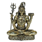 Brass Meditating Lord Shiva Idols - 2 Inch