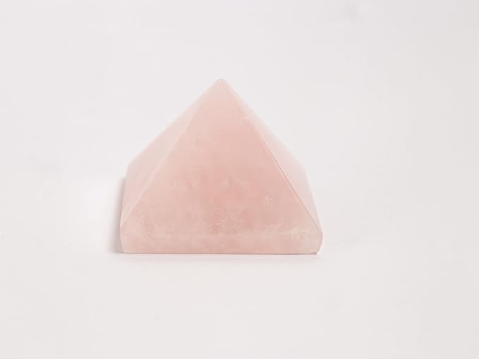 Natural Rose Quartz Crystal Pyramid
