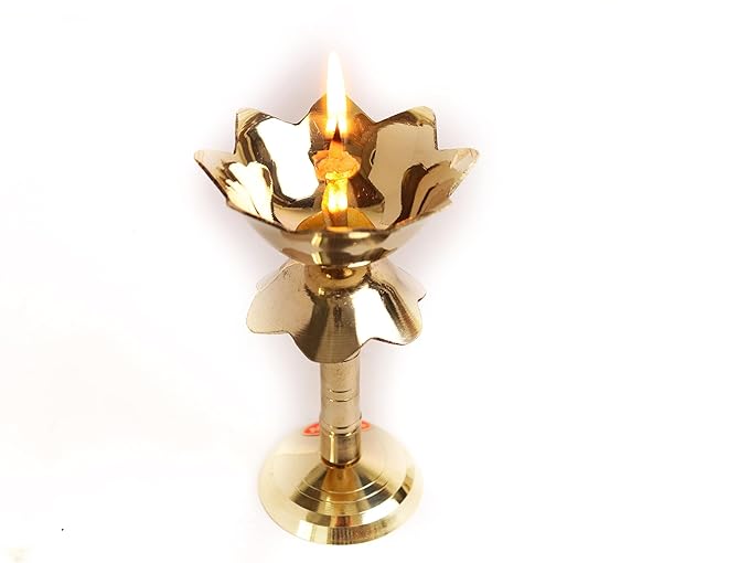 Brass Lotus Kamal Nanda Jyoth Diya