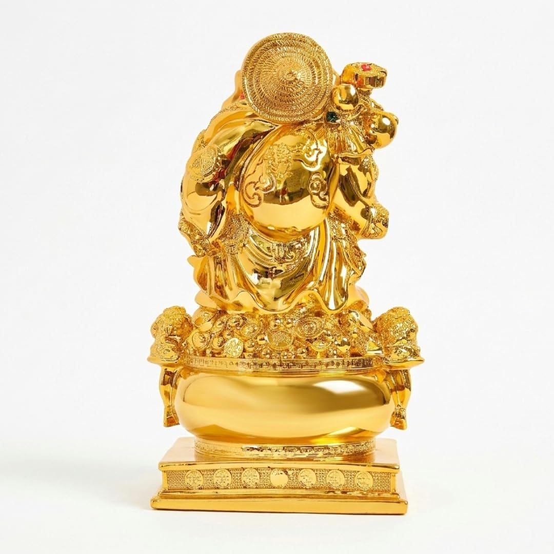 Laughing Buddha Statue for Gift | 8 Inch | | Feng Shui | | Vastu | Office Desk | Living Room | Figurine | Shop |