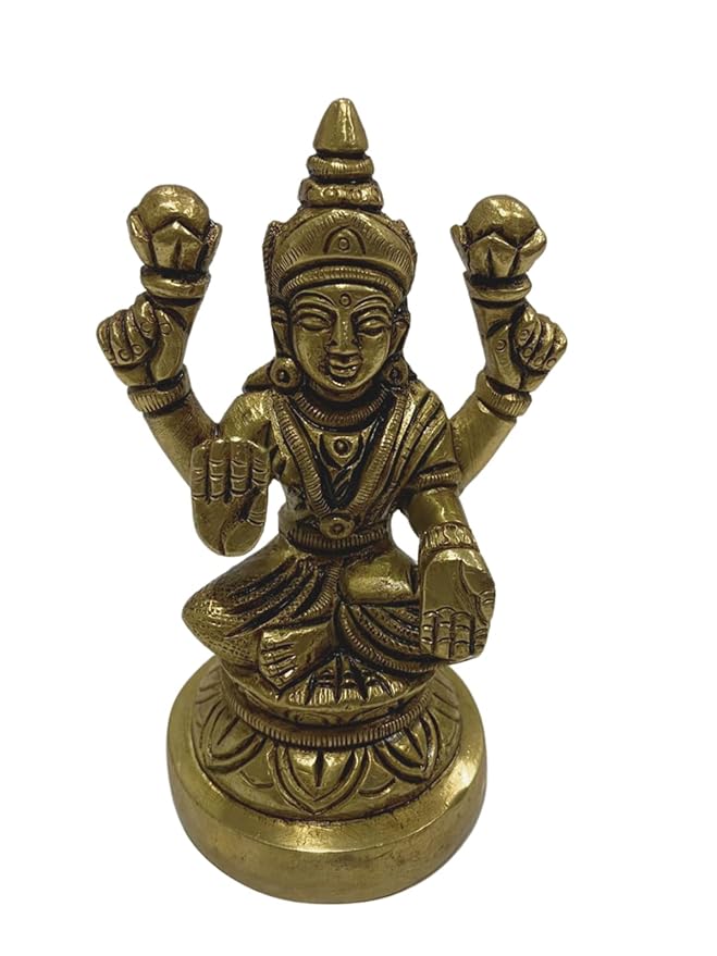 Brass Laxmi Ji Murti - 3 INCH