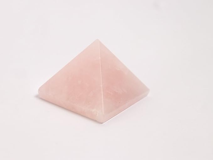 Natural Rose Quartz Crystal Pyramid