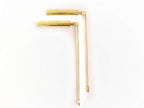 Brass Dowsing L Rods Pair - 13 inch