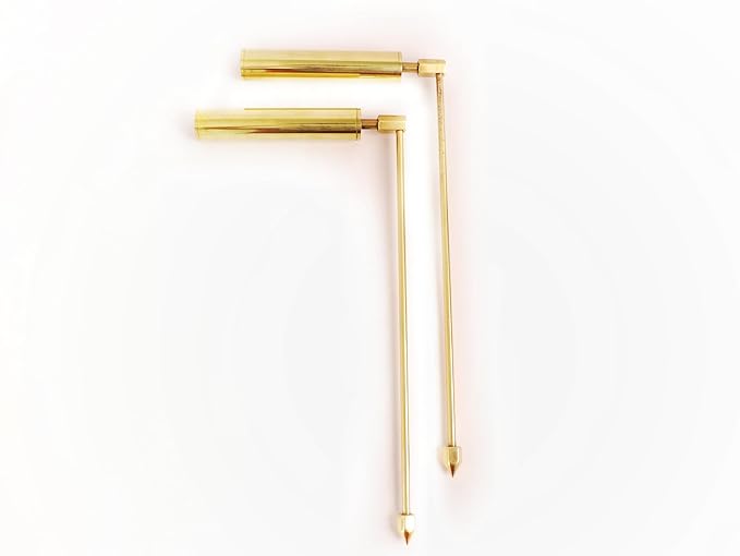 Brass Dowsing L Rods Pair - 13 inch