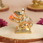 Moshak Idol | 2.25 Inch | Rat for Ganesh Ji - Ganpati | Chaturthi Decoration | Festive Decor |