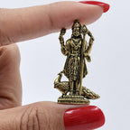 Brass Lord Murugan Idol with Peacock Small | 1.5 Inch | | Mini Statue | Kumaraswamy | Small Kartikeya Murti |