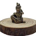 Brass Bal Krishna Idol | 1 Inch | Miniature Murti | | Statue Collectible Idol | For Gift | Home Decor | Item |