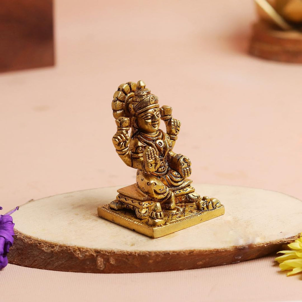 Brass Maa Laxmi Idol | 3 Inch | Laxmi MATA Murti | Pital |  Small Statue |