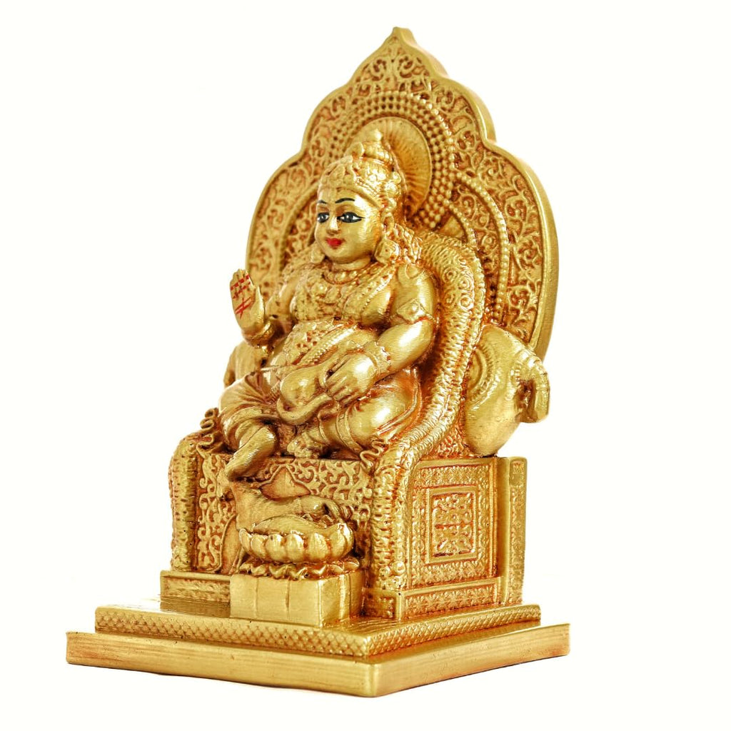 Resin Kuber Ji Ki Murti | 9.5 Inch | Kubera Idol |  Vastu Showpiece for Good Luck | Home & Office |