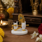Small Krishna Hand with Flute Idol | 3 Inch | House Warming | Mor Pankh | Showpiece | Janmashtami |