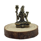 Meditating Lord Shiva Miniature Idol | 1.25 Inch | Brass | Shivji | ॐ नमः शिवाय |