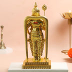 Murugan Statue for Pooja | 9 Inch |  Gold Plated | Vilakku | Kartikeya| God Statue | Silai | Skanda Swamy Murti