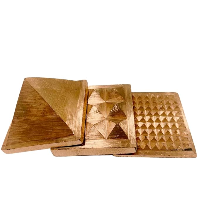 Copper Vastu Pyramid ( Set of 3 )