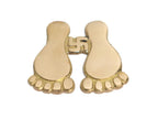 Brass Laxmi Charan Paduka (लक्ष्मी पैर) | 3 Inch | Door Entrance | Laxmi Feet | Decorating Home & Puja Room | Set of 2 |