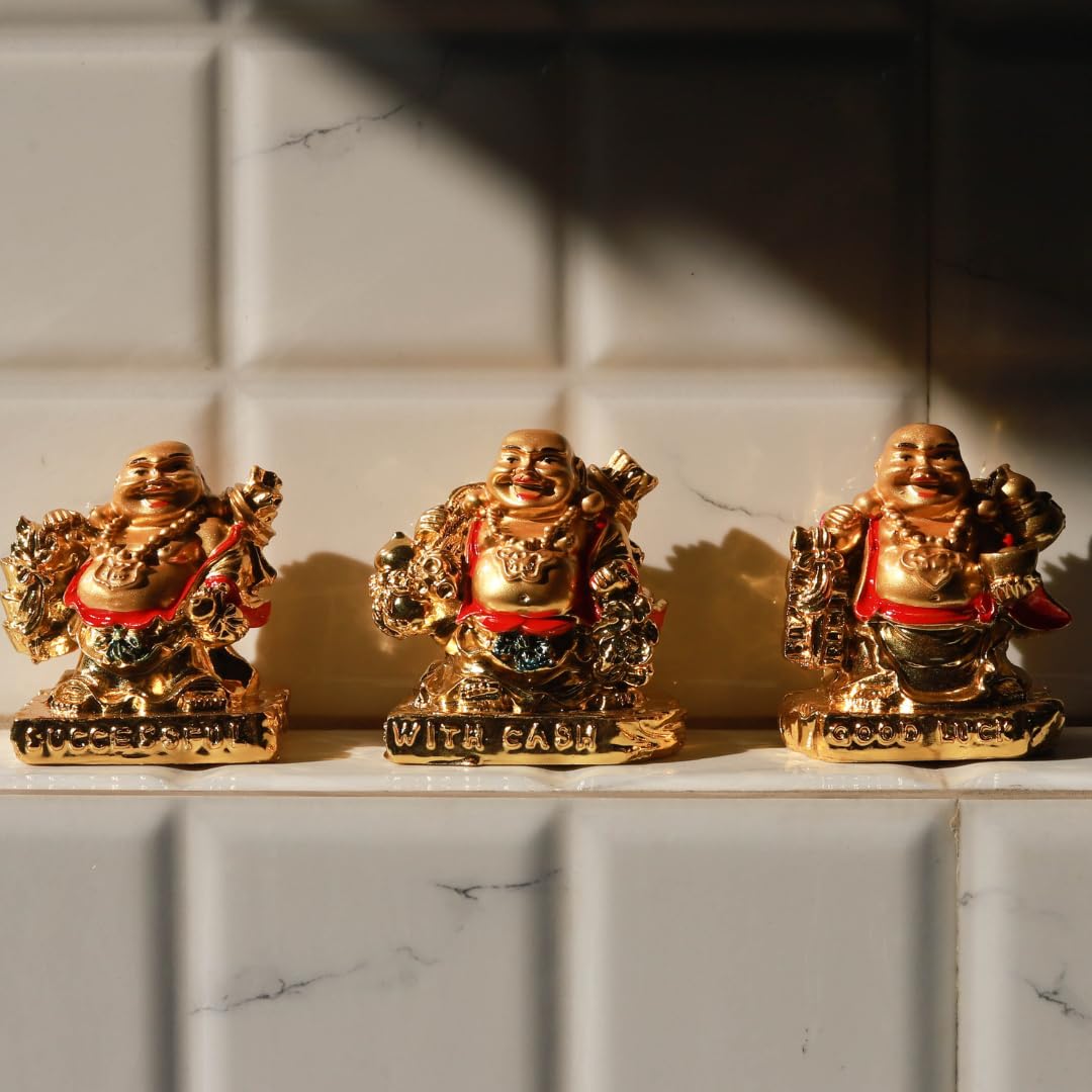Laughing Buddha Small - 3 PCS - 3 INCH