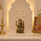 Brass Lakshmi Narasimha Statue | 4 Inch | Narasimha Swamy Murti | Housewarming Gift |