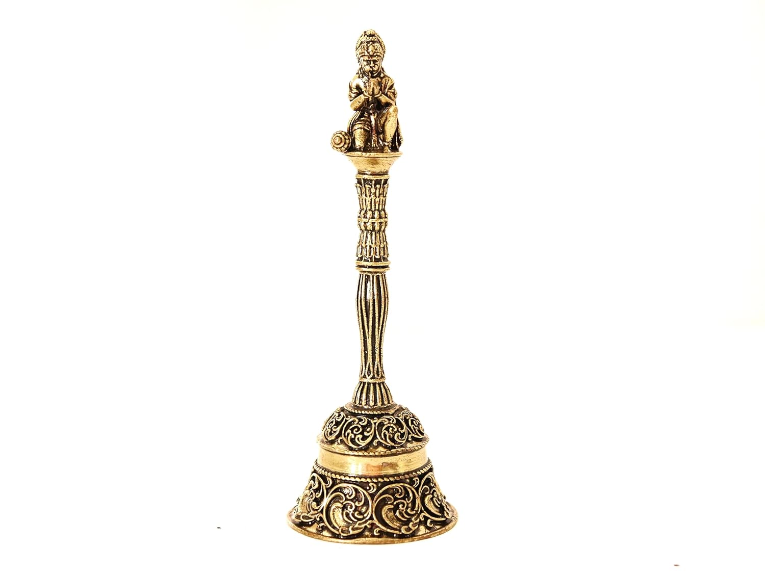 Brass Hanuman Bell for Pooja - 5.5 Inch