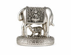 999 Silver Plated Kamdhenu Cow with Calf Vastu | Gau MATA Idol |  Diwali Gift | कामधेनु | Wish Fulfilling Murti | Wedding |