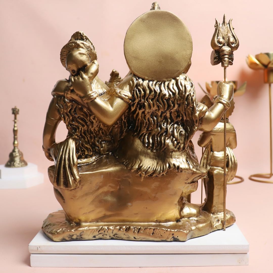 Shiv Parivar Murti for Home Puja | 8 Inch | Shiv Parvati Ganesh Murugan |