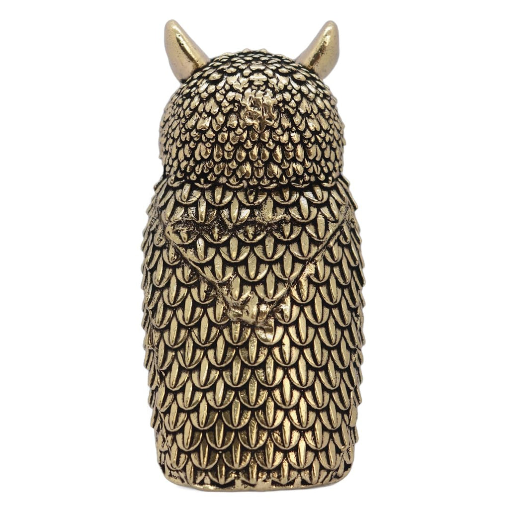 Owl Statue for Good Luck Brass | 4 Inch | Showpiece | Figurine | Pital Ka Ullu |