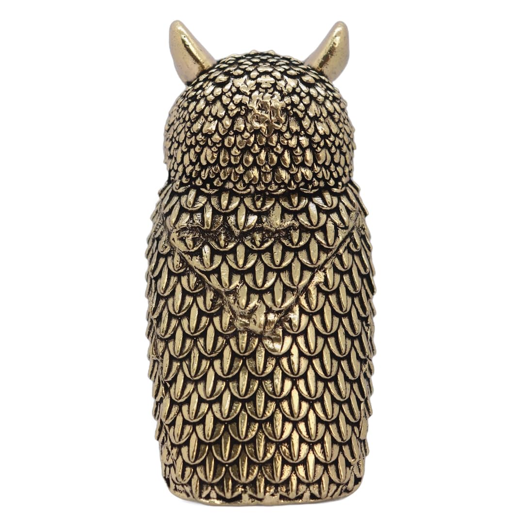 Brass Owl Statue for Good Luck - 3 Inch | Idol for Home Decor | Showpiece |