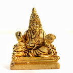 Brass Lord Kubera Idol | 2 Inch | Murti | Wealth & Prosperity |