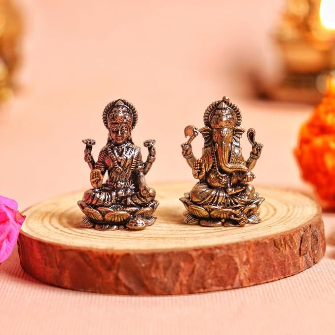 Lakshmi Ganesh Saraswati Idol | Small Idols | 1 Inch Murti