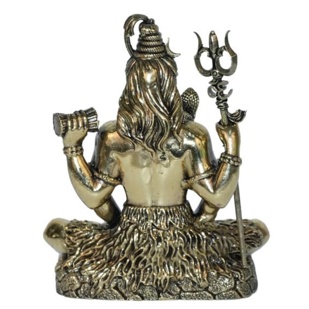 Brass Meditating Lord Shiva Idols - 2 Inch