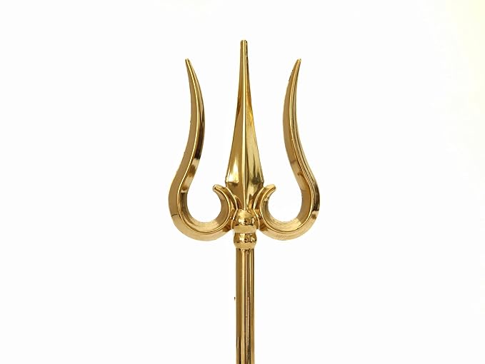 Zinc Metal Trishul - 4 Inch