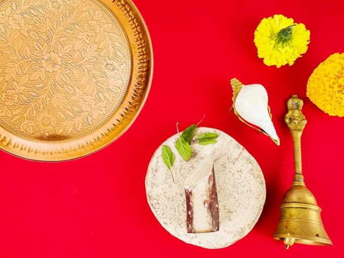 Pooja Aarti Thali (Brass) 8 inch