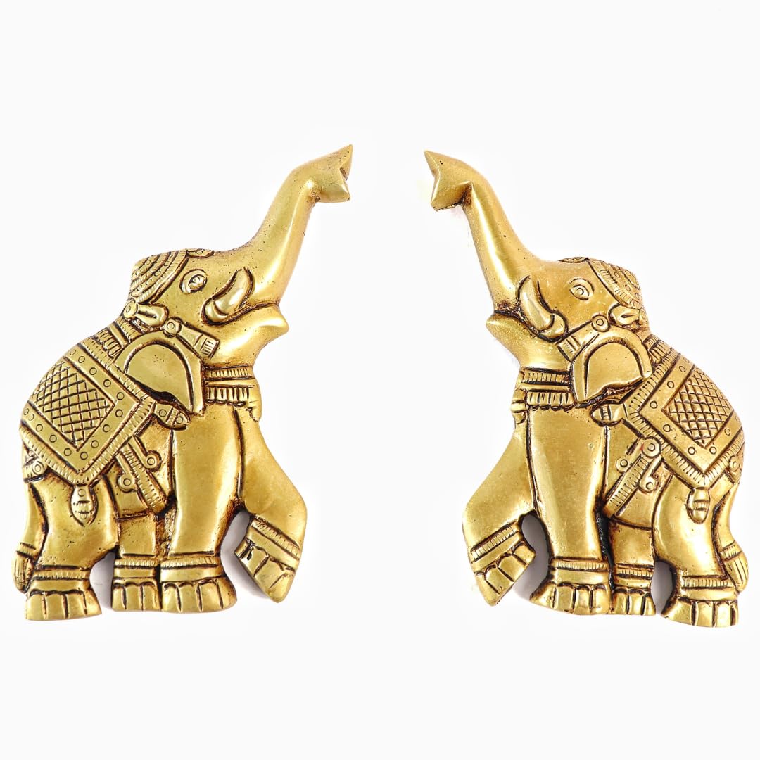 Elephant Wall Hanging Decor | 5 Inch | Main Door | Vastu Decorative | Figurine |