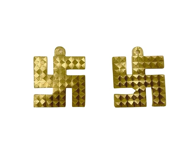 Brass Swastik Pyramid ( 2 Pcs )