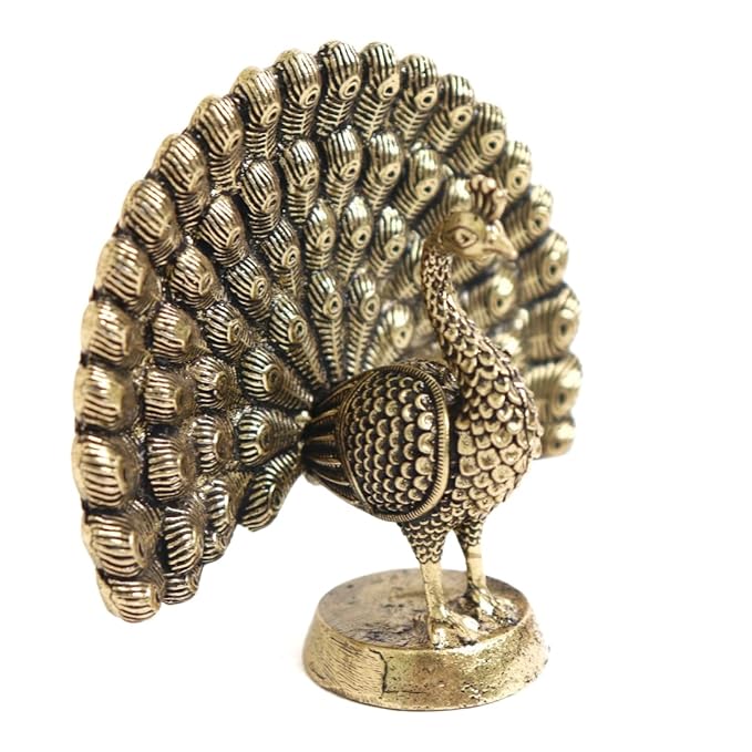 Brass Small Peacock Decoration Items - 2.75 Inch
