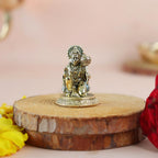 Small Brass Hanuman Idol | 1.5 Inch | Mini Lord Hanuman Ji Statue for Car | Bajrangbali Murti | Maruti Idol |