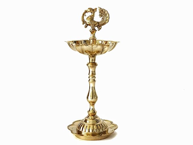 Brass Samay Diya - 8 Inch